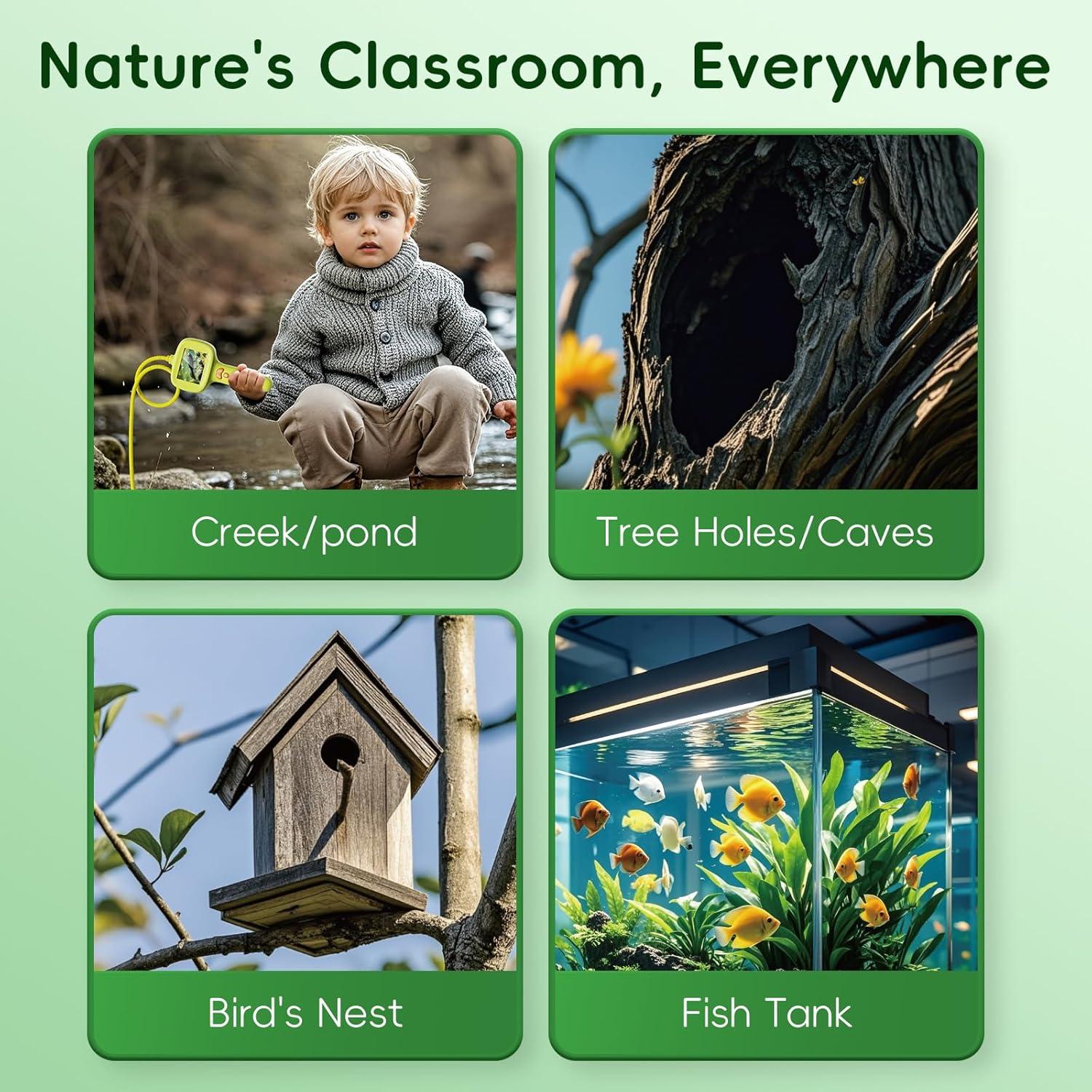 Cámara Borescope Infantil Kids Borescope con Luz LED 2MP