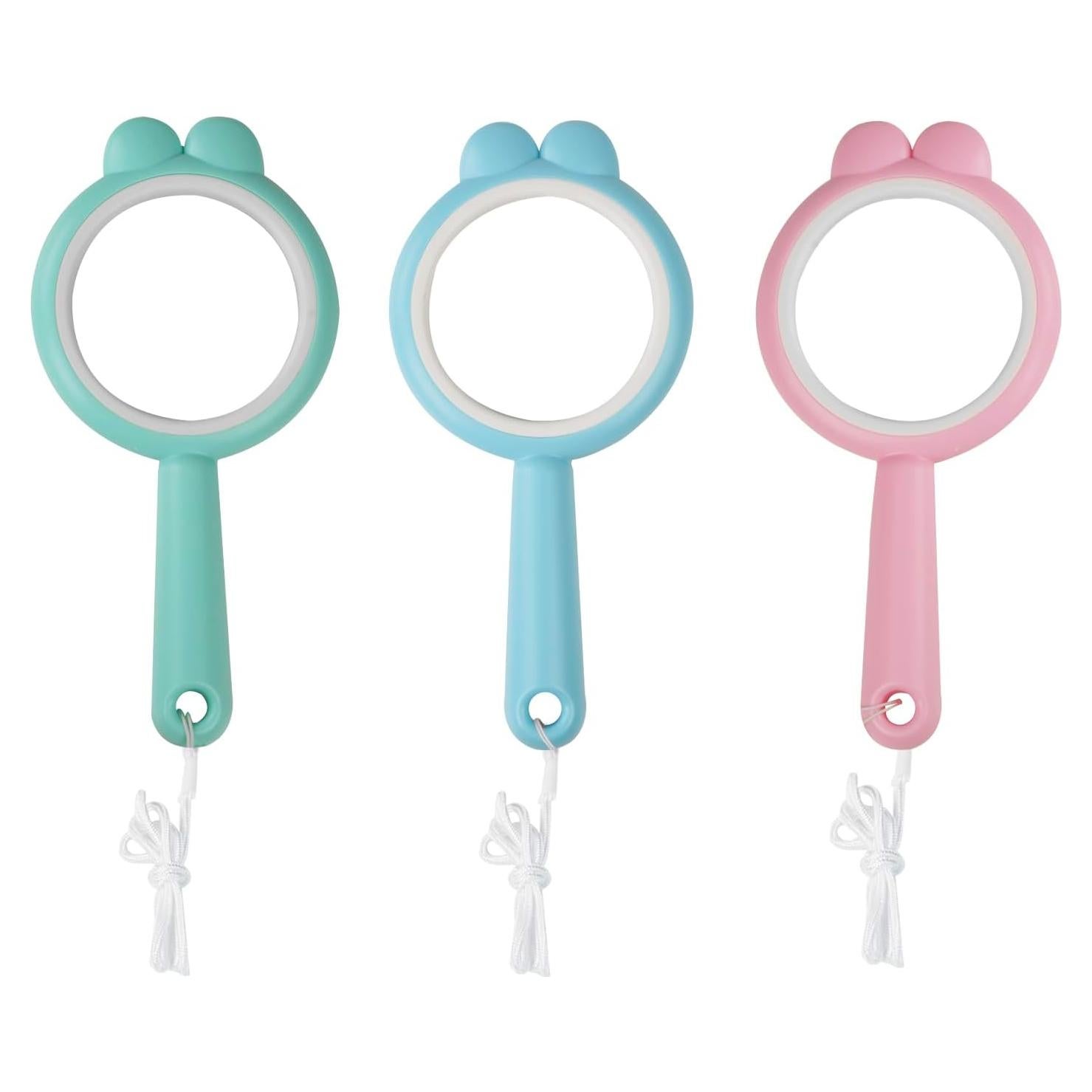 Lupa de Mano IRCHLYN 16 cm 4x Aumento para Niños - 3 Piezas