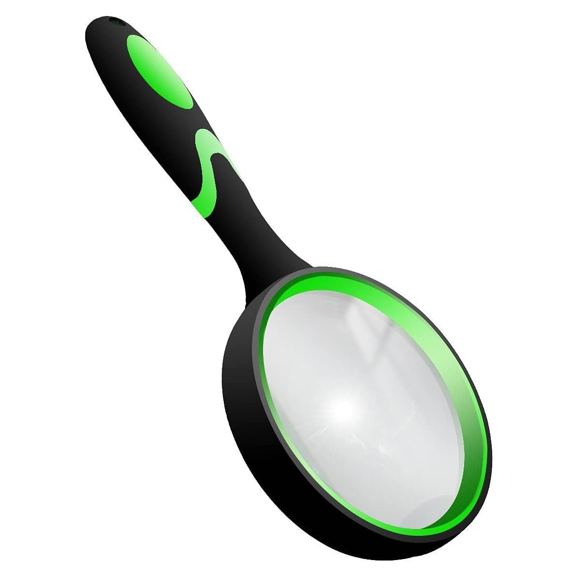 Lupa de Mano 10X yuntop con Lente de Vidrio 75mm Antideslizante