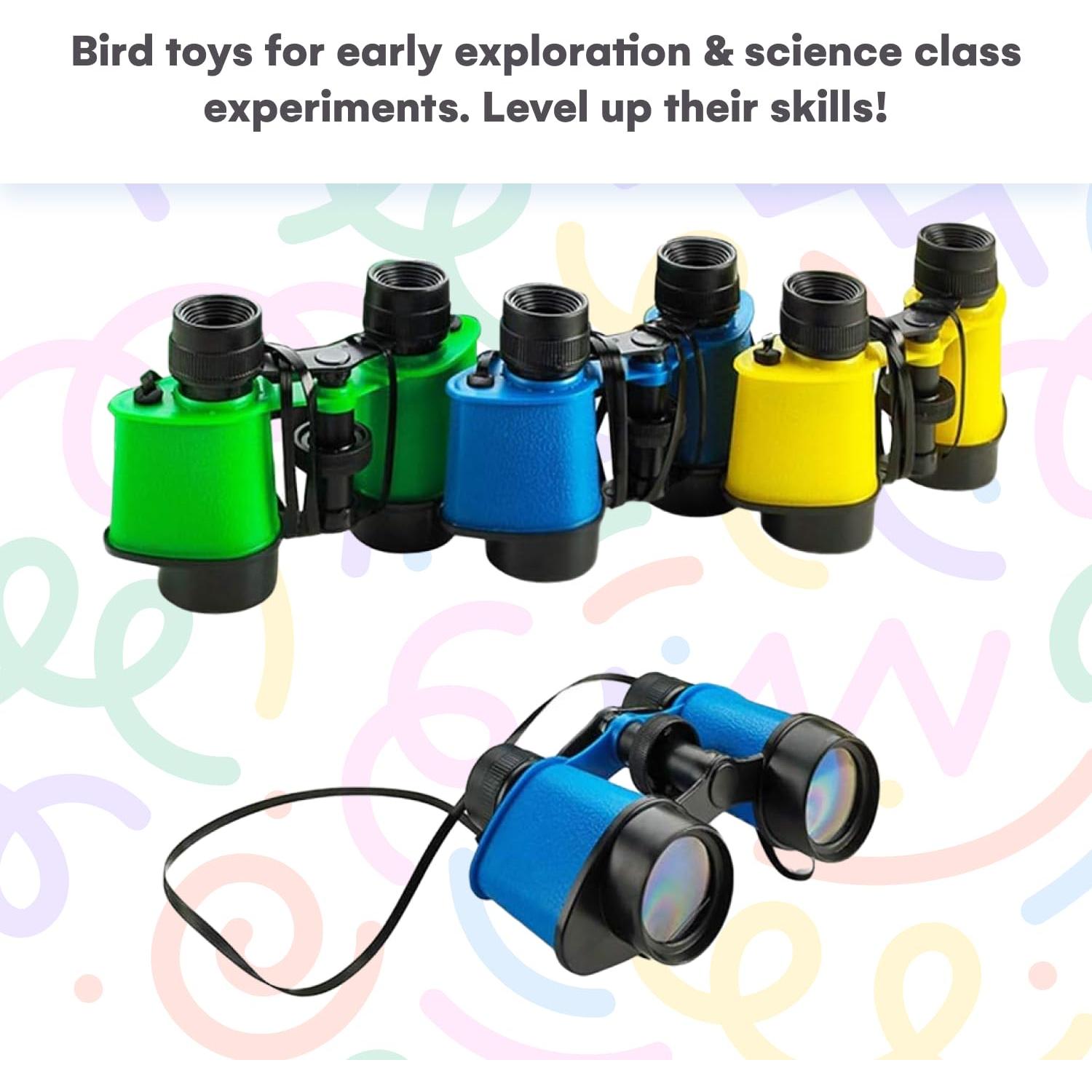 Binoculares para Niños Kicko - 3.5 x 5 in (8.9 x 12.7 cm) - Paquete de 12