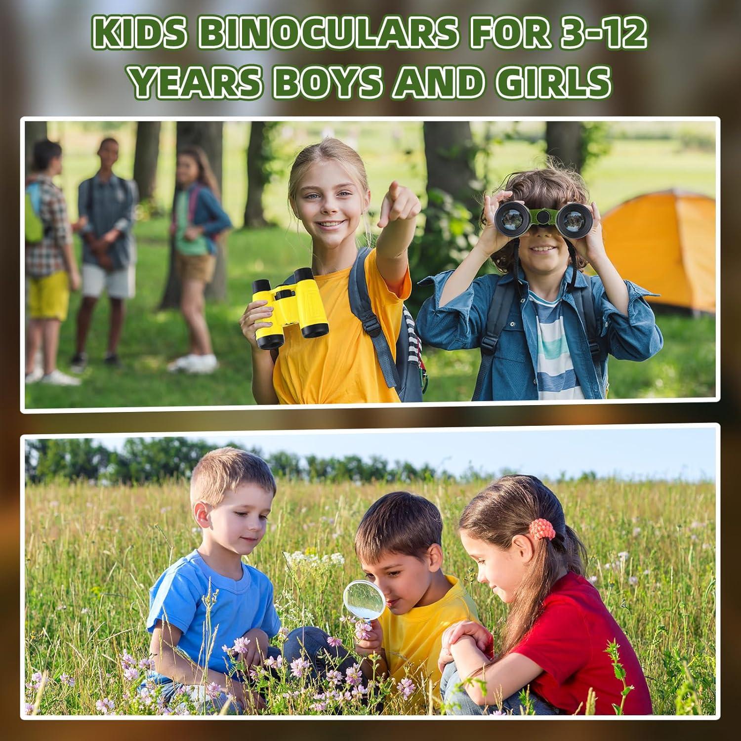 Conjunto de Binoculares Compactos Wettarn 24 Piezas para Niños