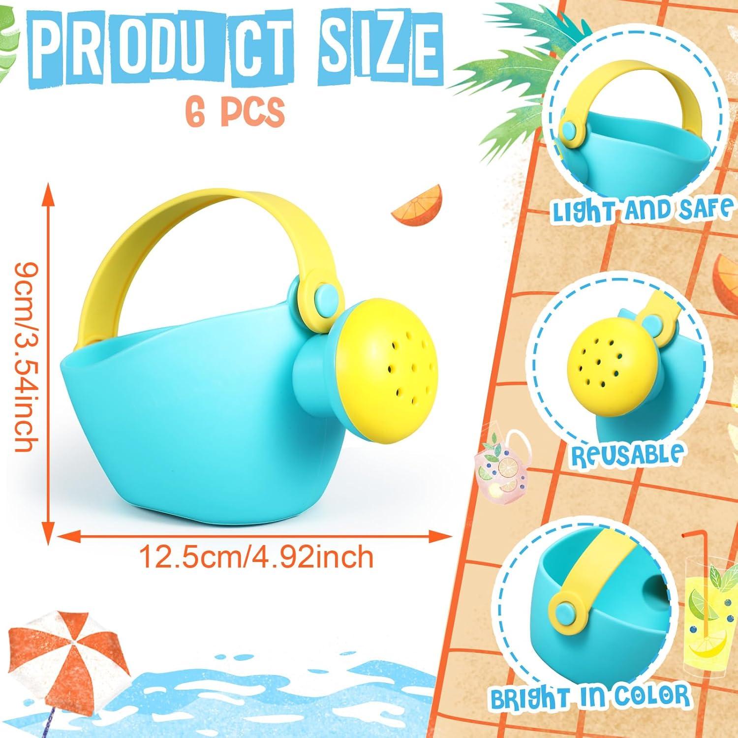 Juego de 6 Regaderas Pequeñas de Plástico Gemscream para Niños