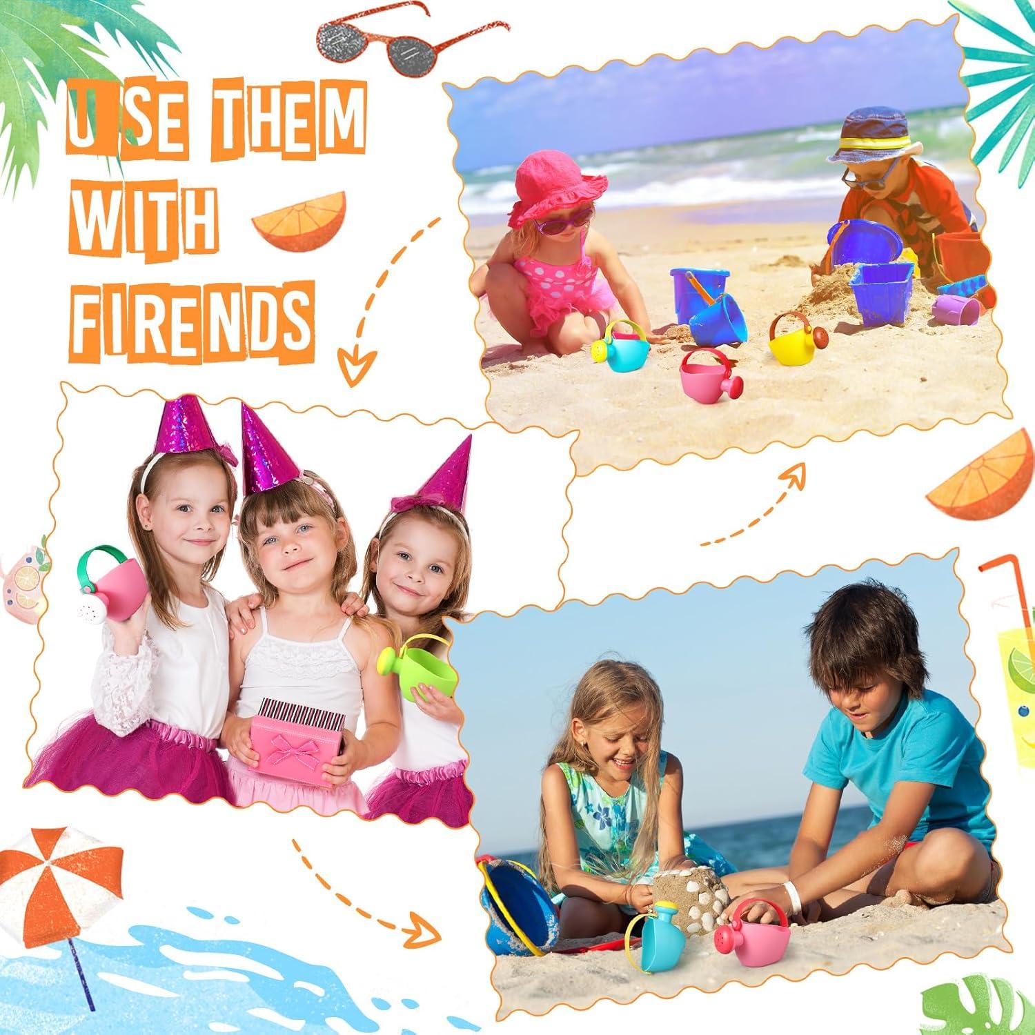 Juego de 6 Regaderas Pequeñas de Plástico Gemscream para Niños