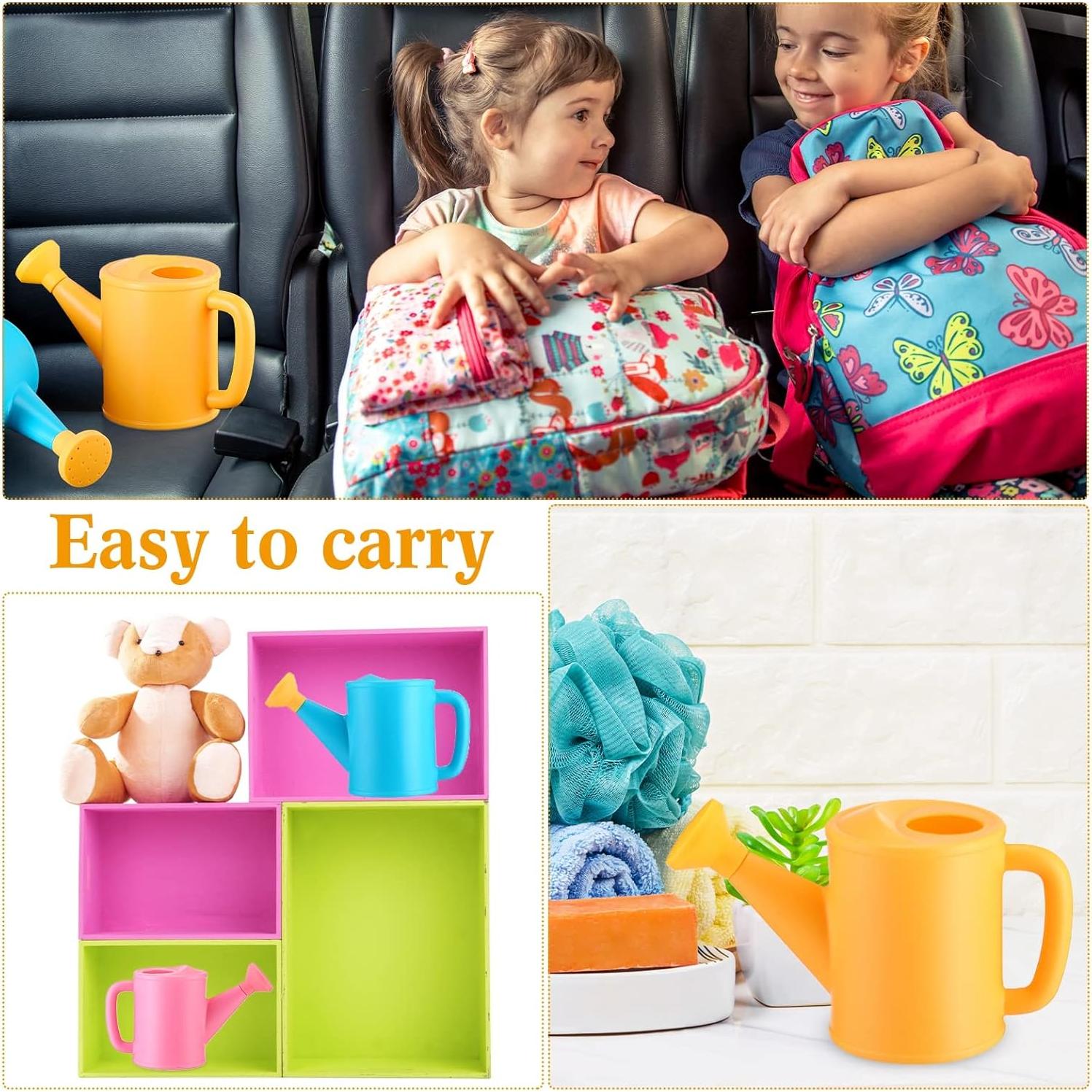 Regaderas Plásticas para Niños Meooeck - 6 Piezas Colores Vivos