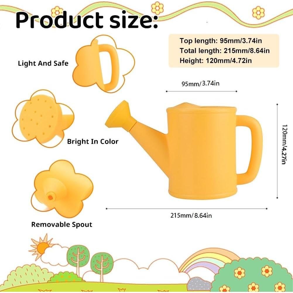 Regadera de Jardín EUBUY Set de 3pcs 800ml Plástico