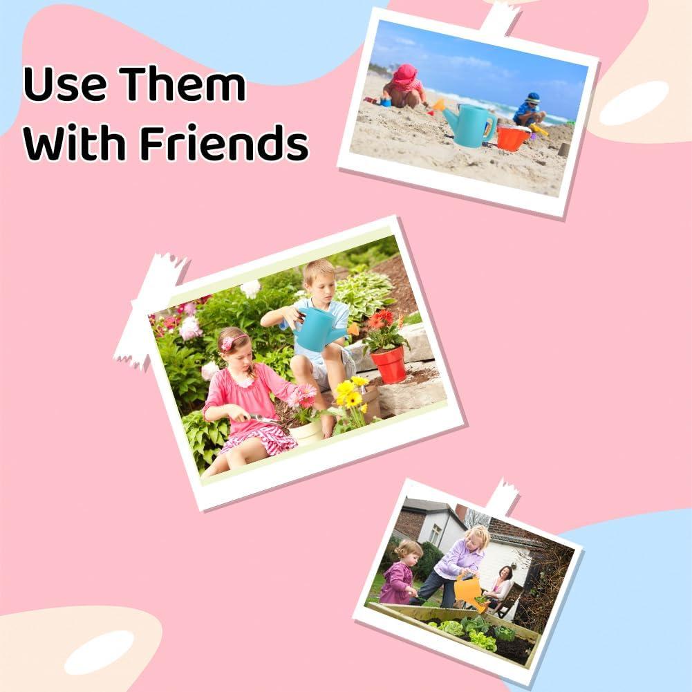 Regadera de Jardín EUBUY Set de 3pcs 800ml Plástico