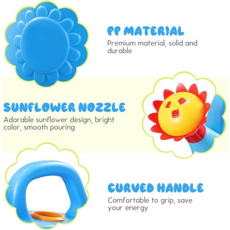 Set de 3 Regaderas de Plástico STOBOK para Niños - Jardín y Baño