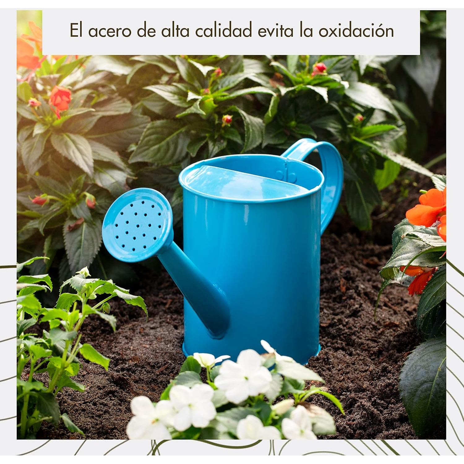 Regadera para Niños Homarden 0.94L Azul Metal Duradera