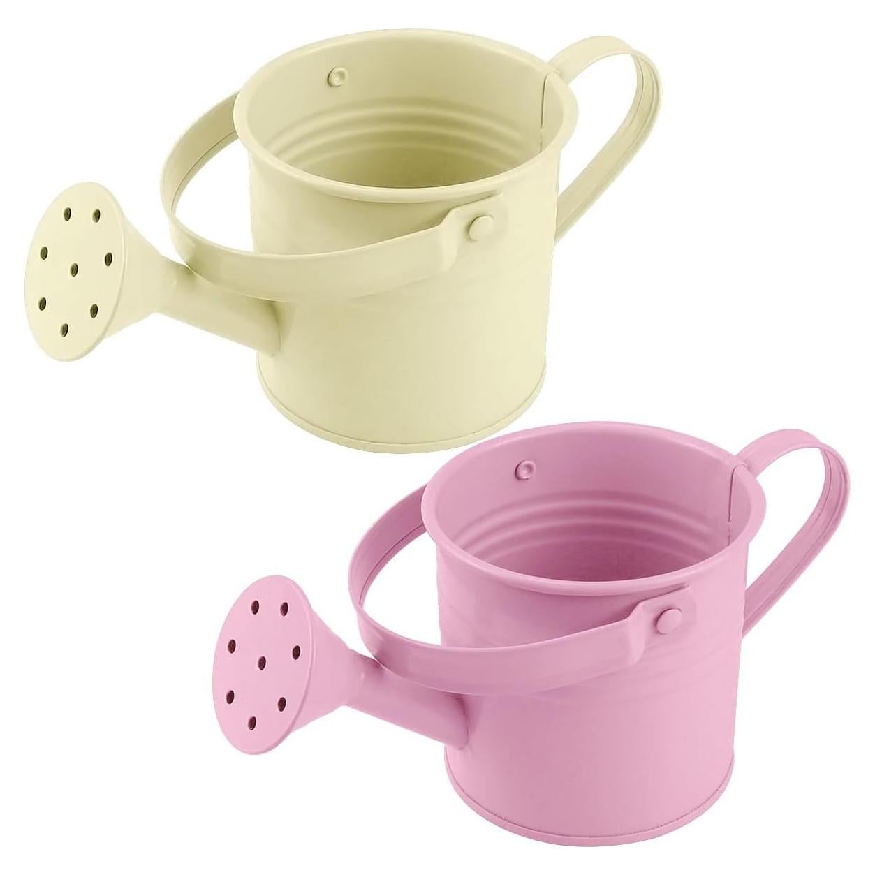 2 Piezas Regadera de Metal para Niños LNQ LUNIQI 200ml Beige