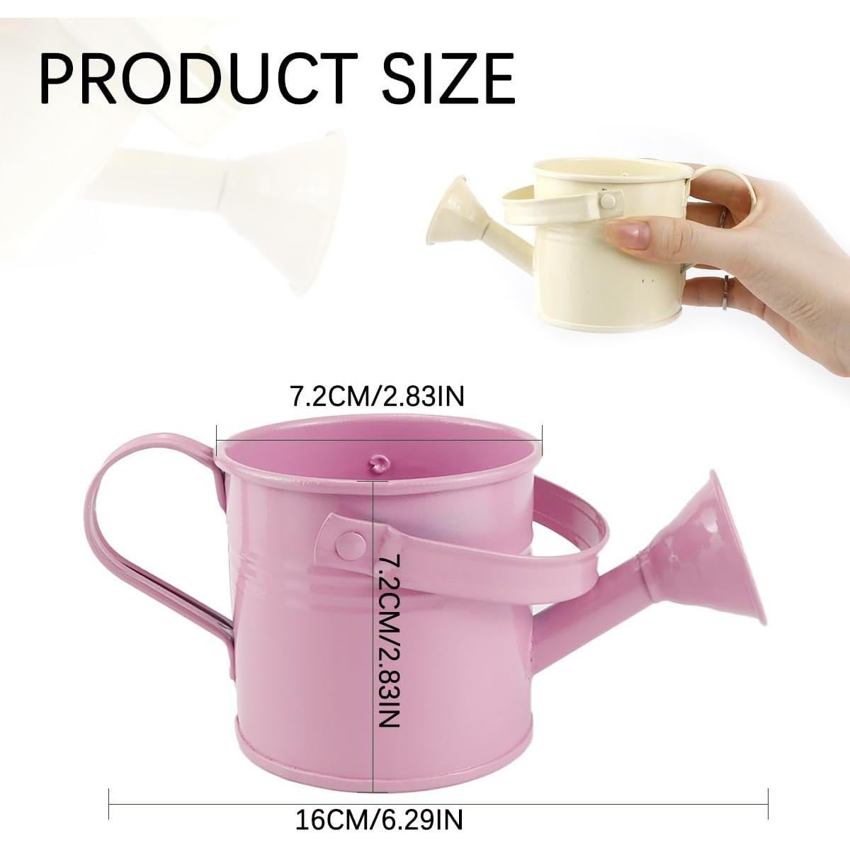 2 Piezas Regadera de Metal para Niños LNQ LUNIQI 200ml Beige