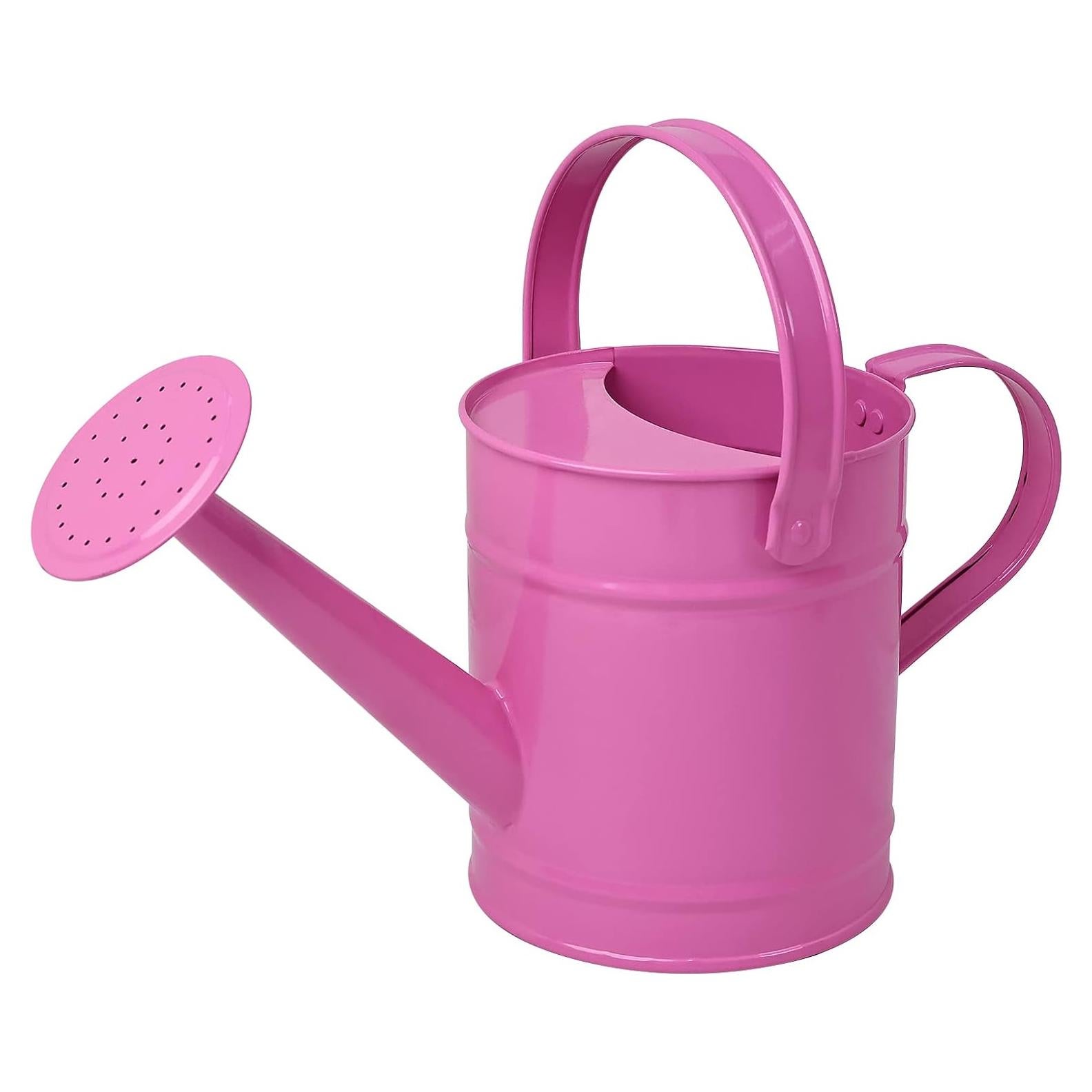 Regadera de Metal Finderomend 1.5L Rosa para Jardinería