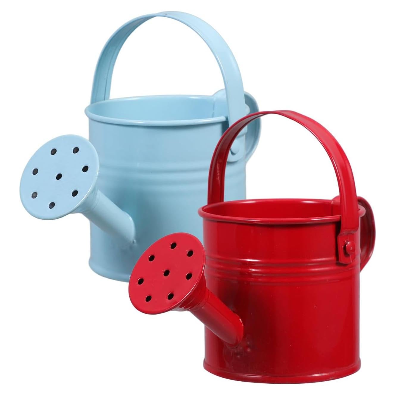 2 Regaderas de Metal para Niños Toddmomy - 15x7.5cm Rojo