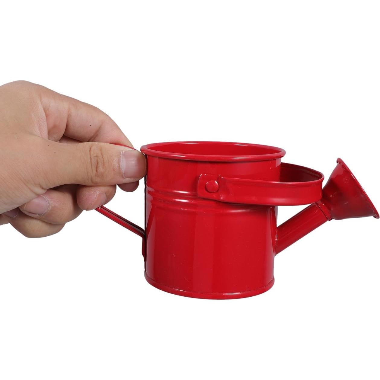 2 Regaderas de Metal para Niños Toddmomy - 15x7.5cm Rojo
