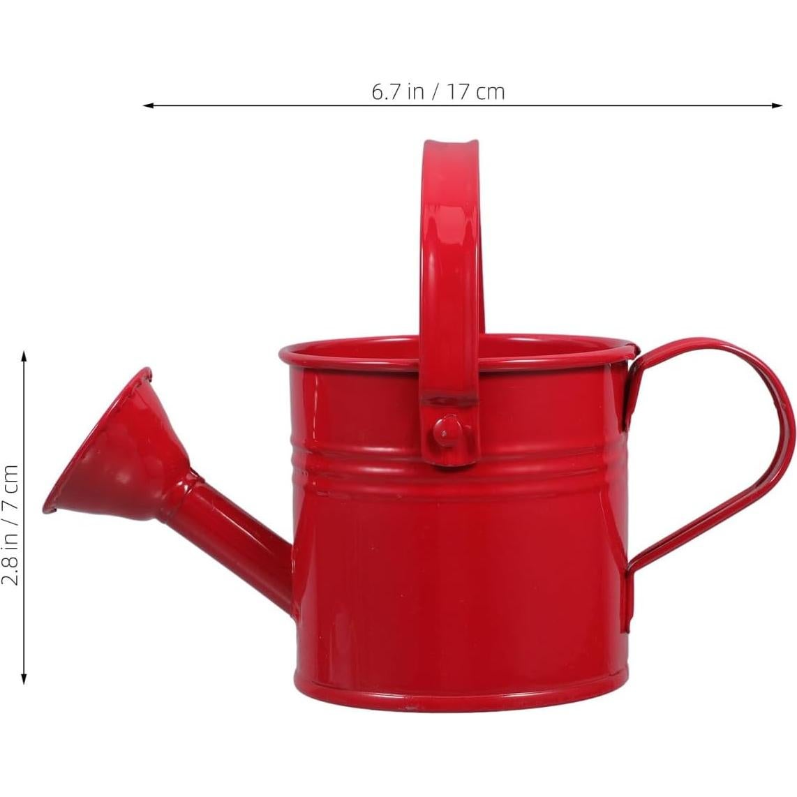 2 Regaderas de Metal para Niños Toddmomy - 15x7.5cm Rojo