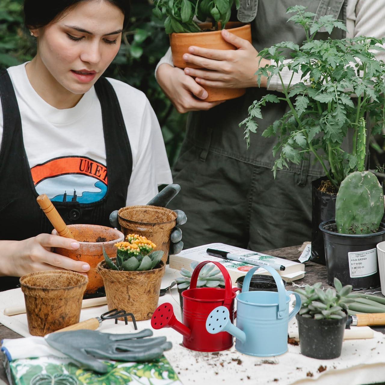 2 Regaderas de Metal para Niños Toddmomy - 15x7.5cm Rojo
