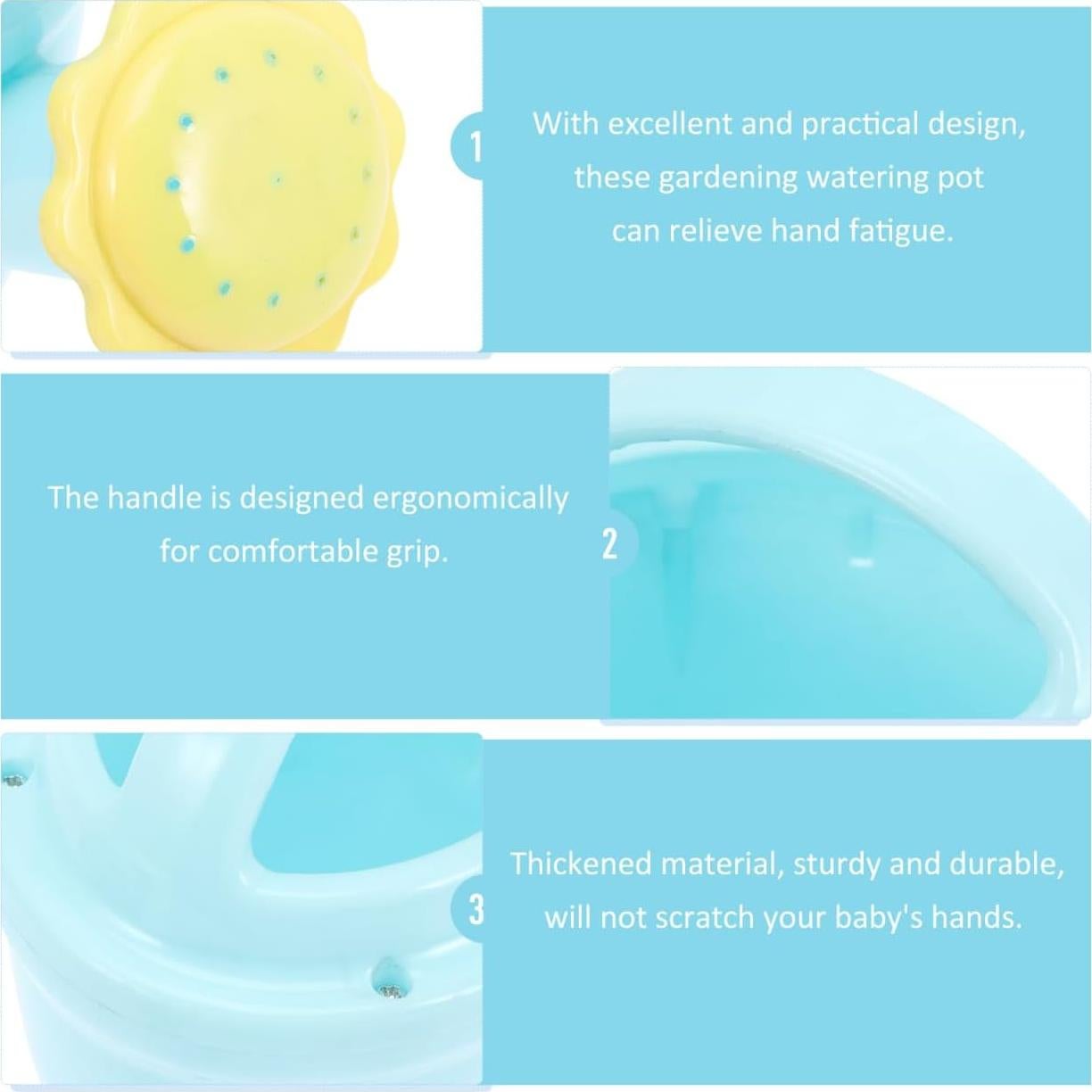 Regaderas para Niños STOBOK 2 Pcs Azul Cielo 20x14.5x10.5 cm