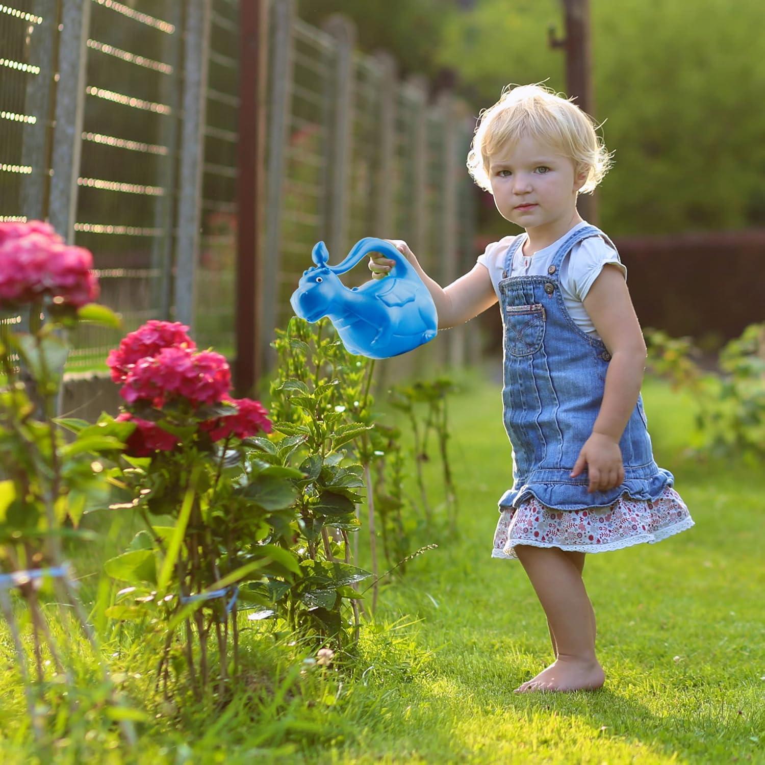 Regadera Infantil Dragón Azul Esterno 0.95L para Jardinería