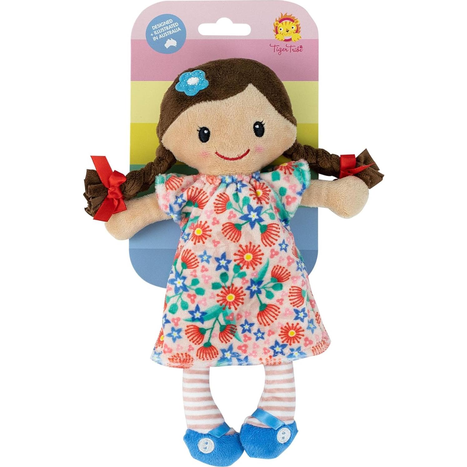 Muñeca de trapo Matilda Tiger Tribe - 25cm - Suave y abrazable