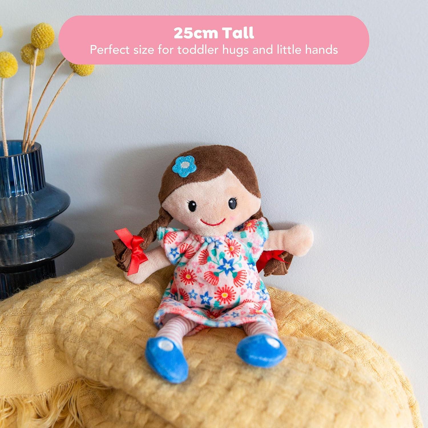 Muñeca de trapo Matilda Tiger Tribe - 25cm - Suave y abrazable