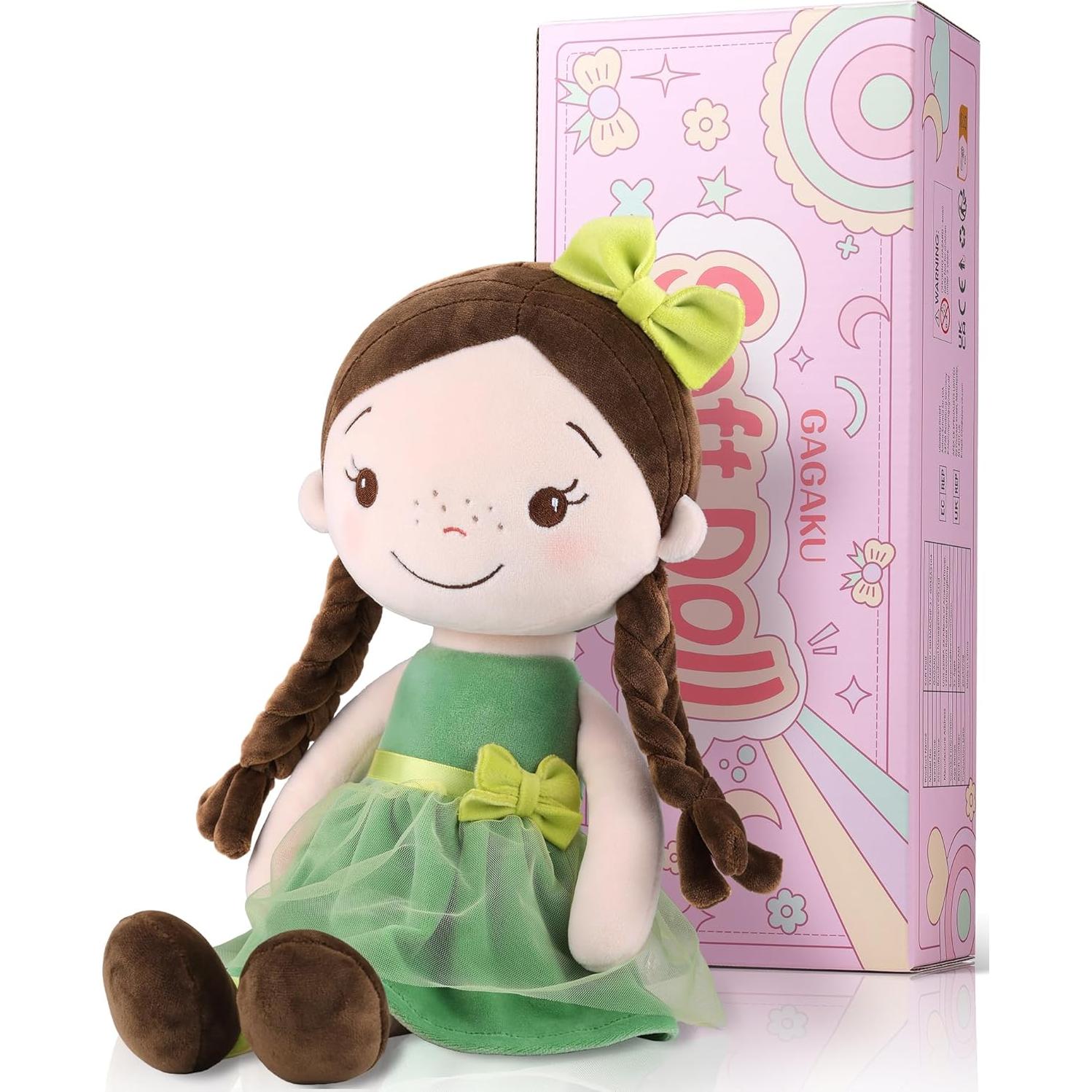 Muñeca de Trapo GAGAKU 40 cm Niña del Bosque Lavable