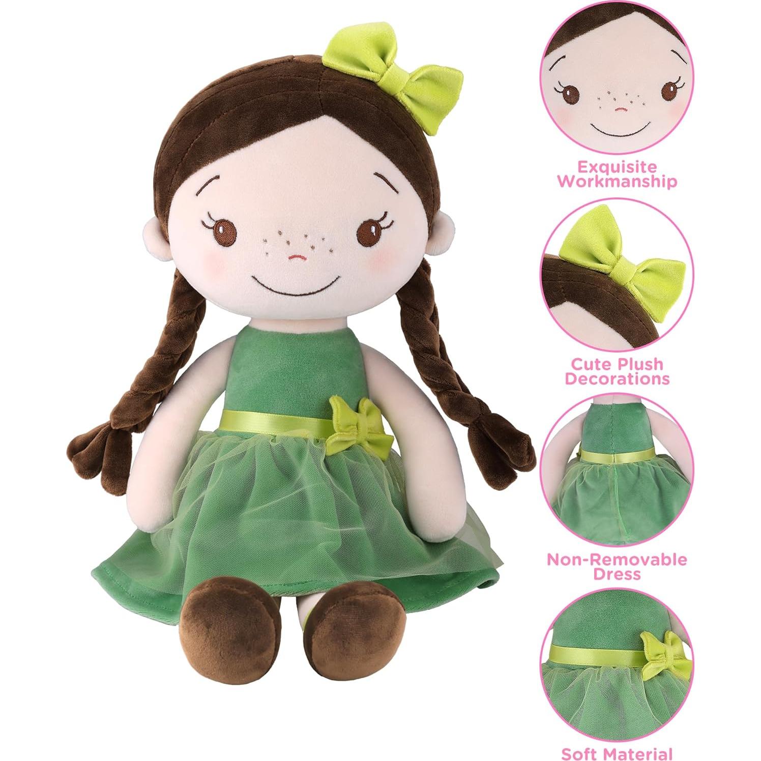 Muñeca de Trapo GAGAKU 40 cm Niña del Bosque Lavable