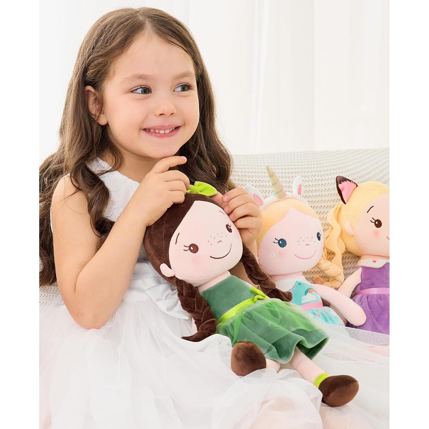 Muñeca de Trapo GAGAKU 40 cm Niña del Bosque Lavable