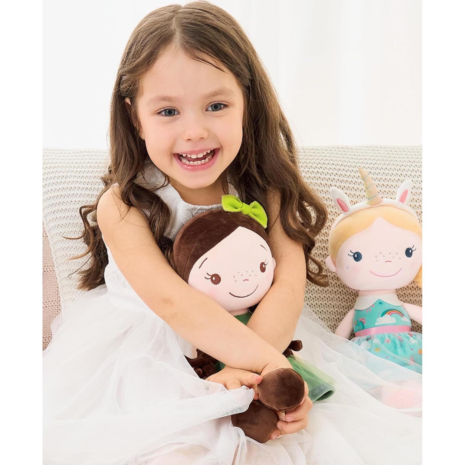 Muñeca de Trapo GAGAKU 40 cm Niña del Bosque Lavable