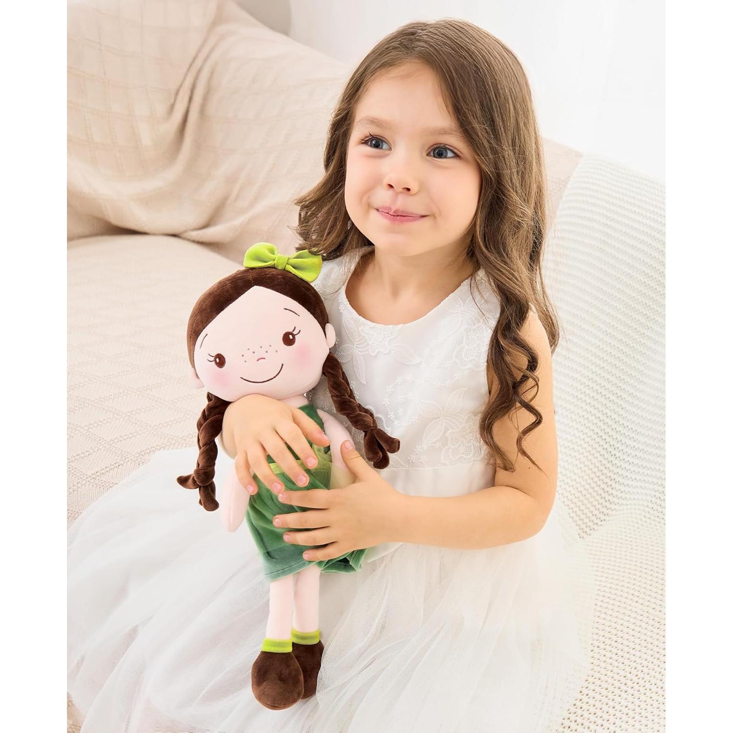 Muñeca de Trapo GAGAKU 40 cm Niña del Bosque Lavable