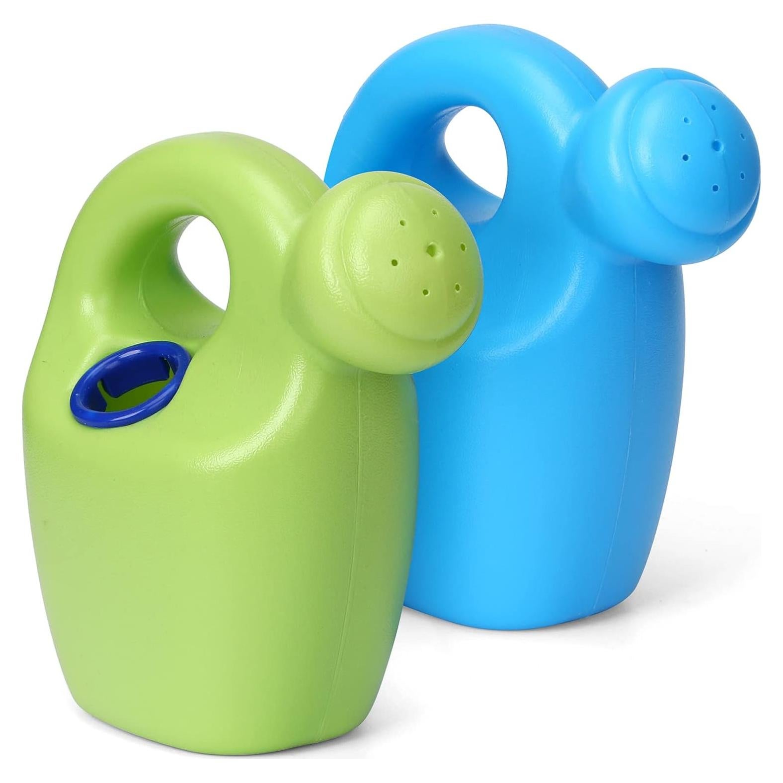 Regadera de Plástico DILABNBA 2PCS Azul Verde para Niños