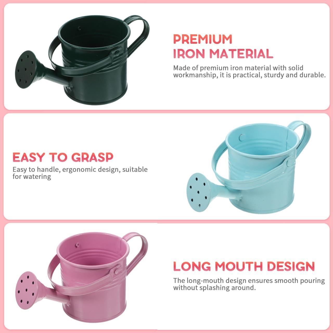 Regadera Infantil de Metal DOITOOL 5PCS 15x7.5cm Estilo Mixto