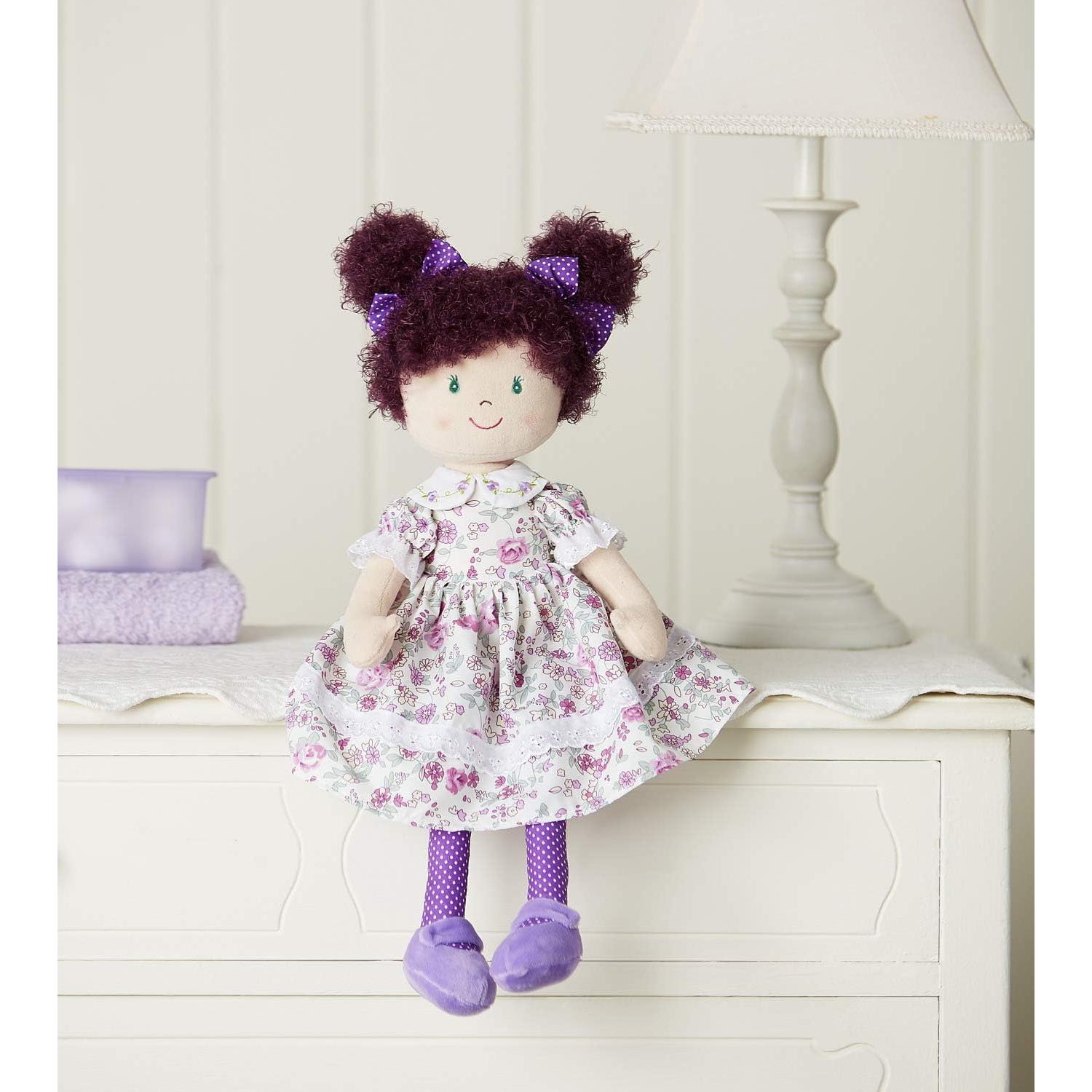Muñeca de Trapo Ganz Sophia 50.8 cm Vestido Floral Morado