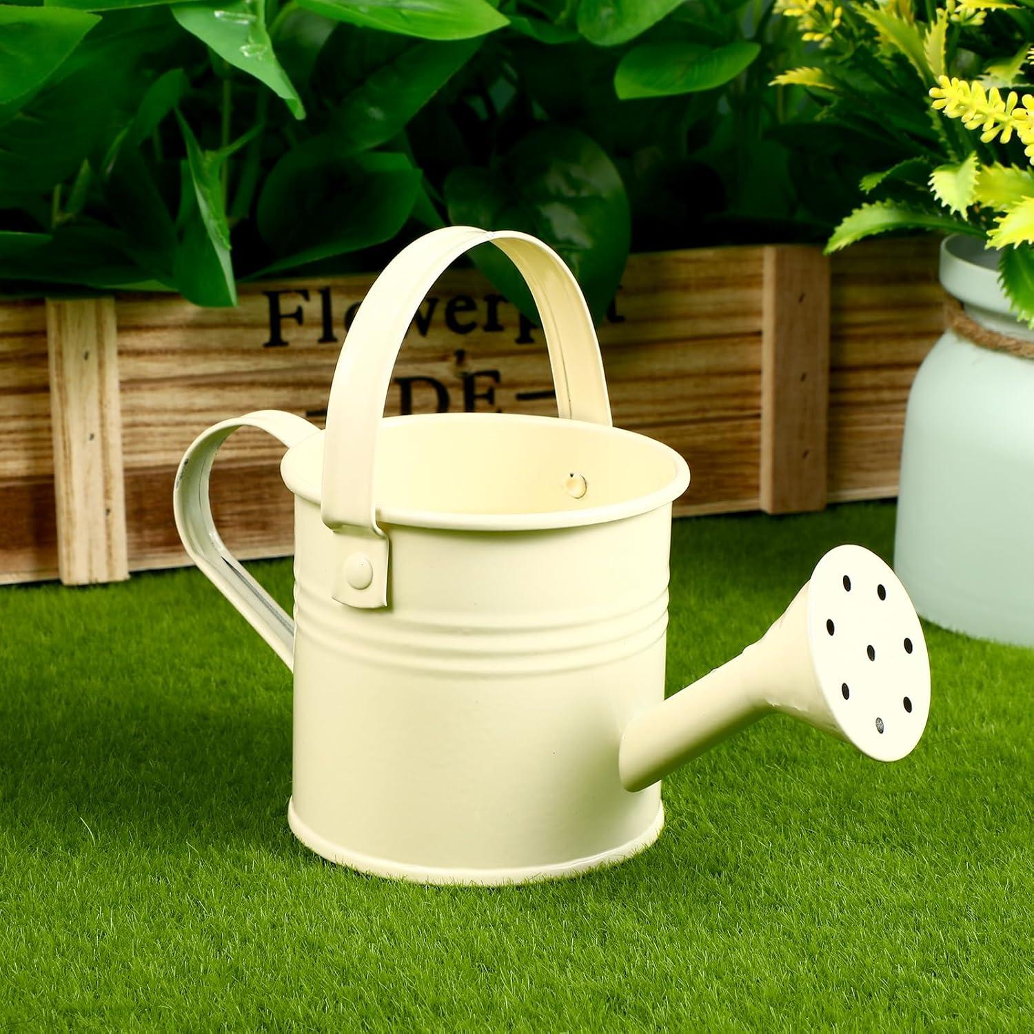 6 Regaderas para Niños de Hierro Coloridas 15x7.5 cm