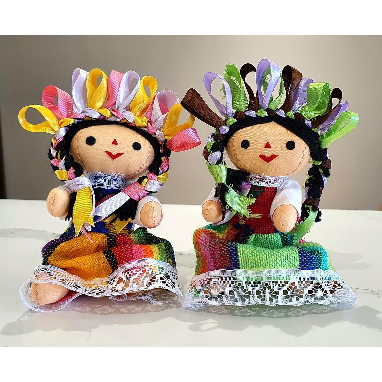 Muñecas de trapo tradicionales Alkimia 12.7 cm - Hechas a mano