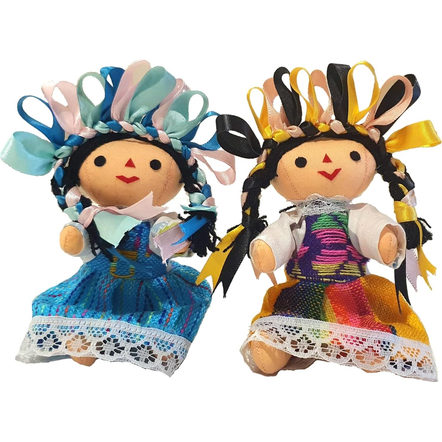 Muñecas de trapo tradicionales Alkimia 12.7 cm - Hechas a mano