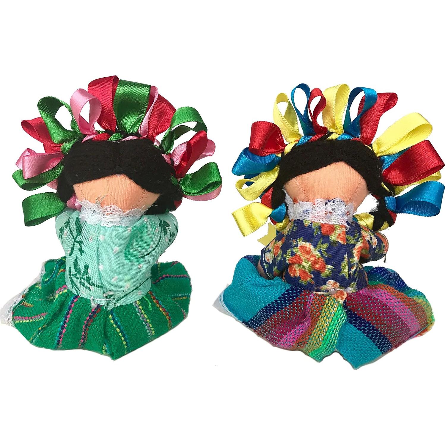 Muñecas de trapo tradicionales Alkimia 12.7 cm - Hechas a mano