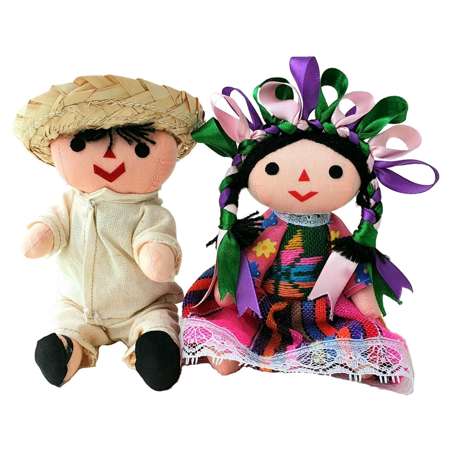 Muñecas de Trapo Hechas a Mano Alkimia Inc - 18 cm Rosa