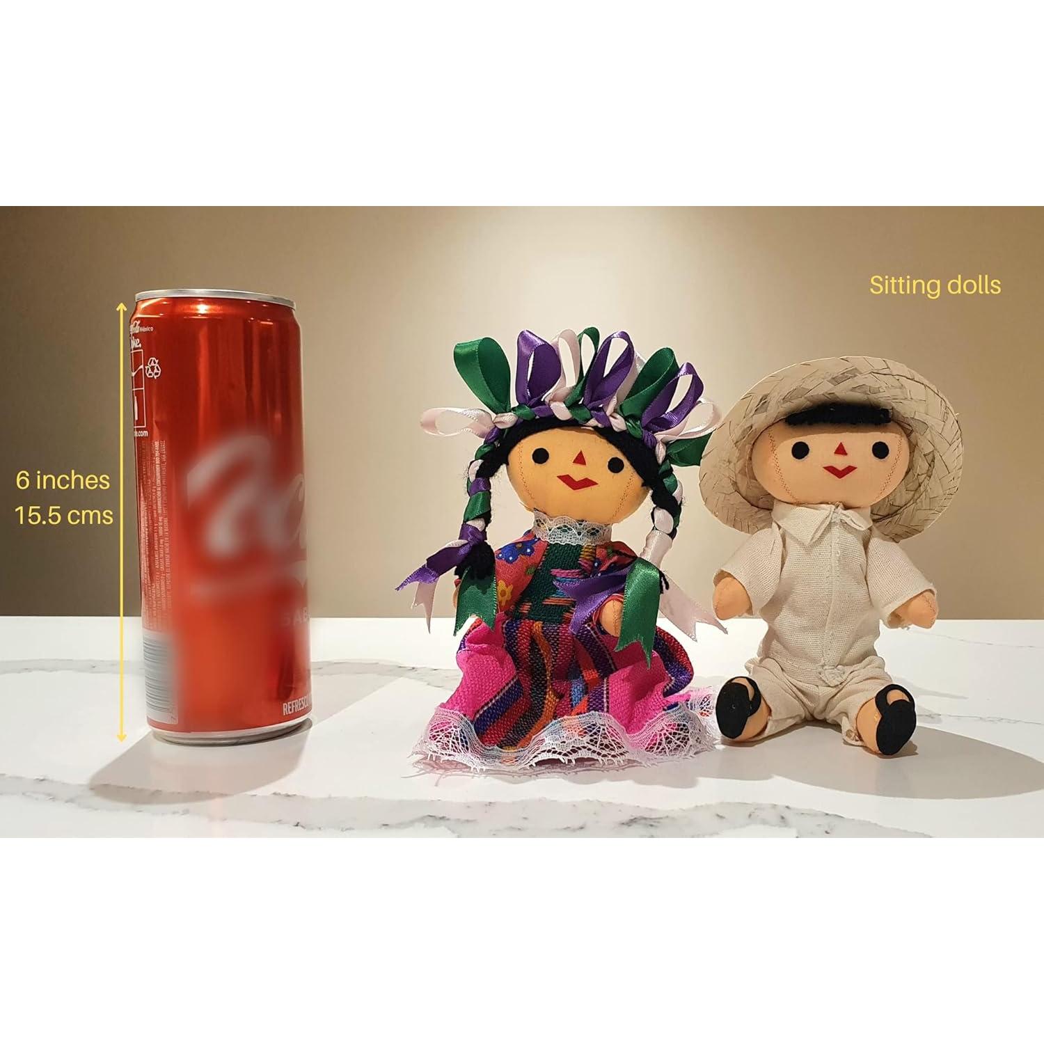 Muñecas de Trapo Hechas a Mano Alkimia Inc - 18 cm Rosa