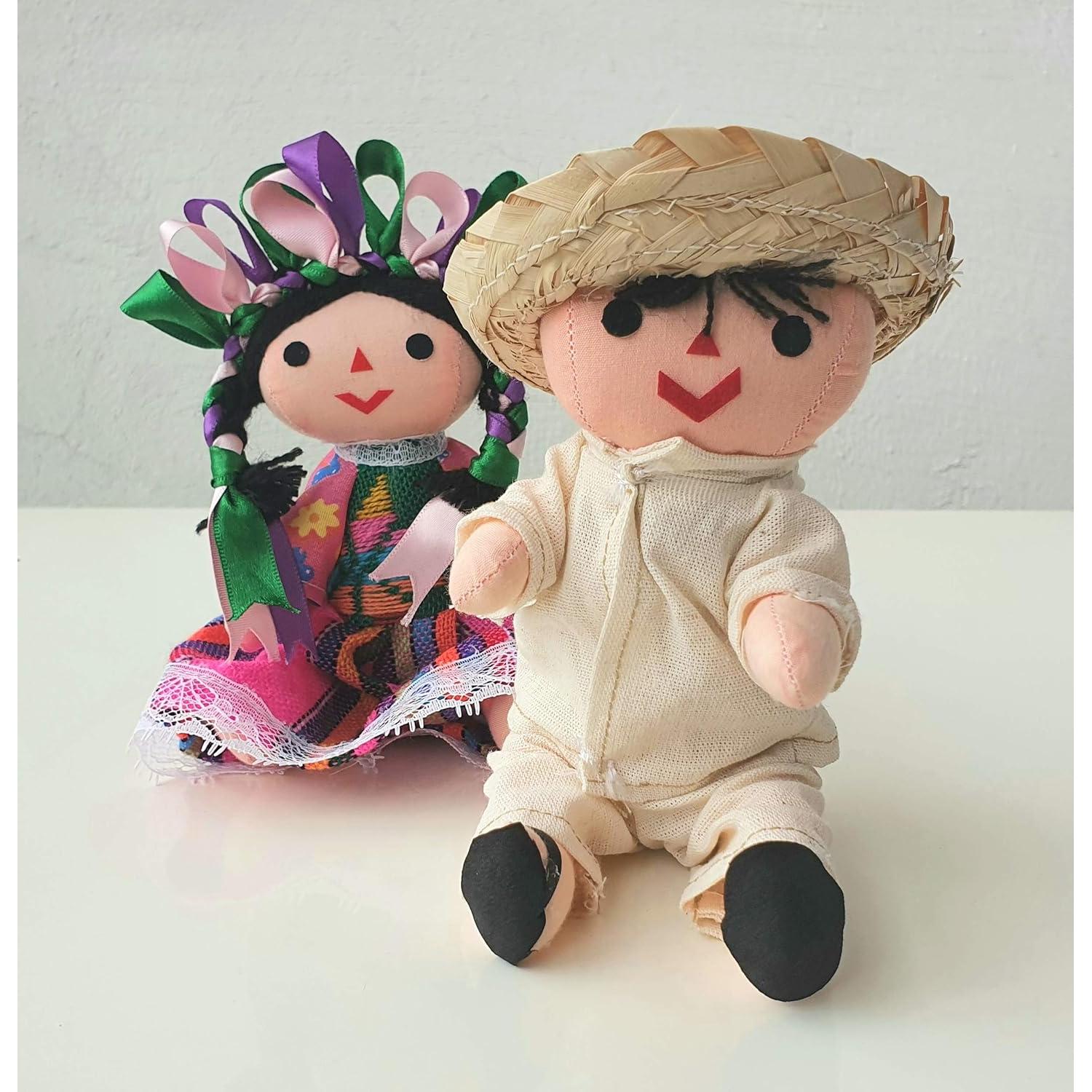 Muñecas de Trapo Hechas a Mano Alkimia Inc - 18 cm Rosa