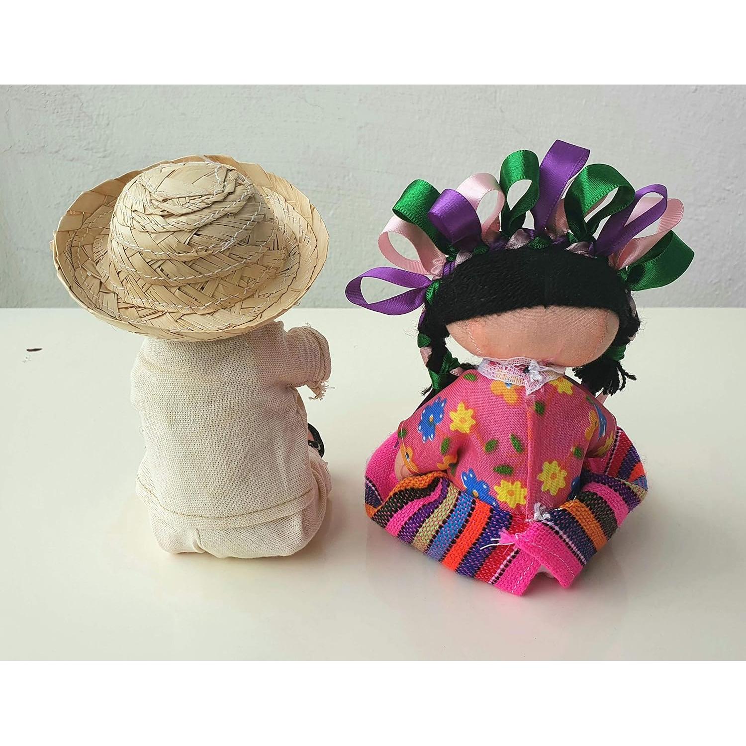 Muñecas de Trapo Hechas a Mano Alkimia Inc - 18 cm Rosa