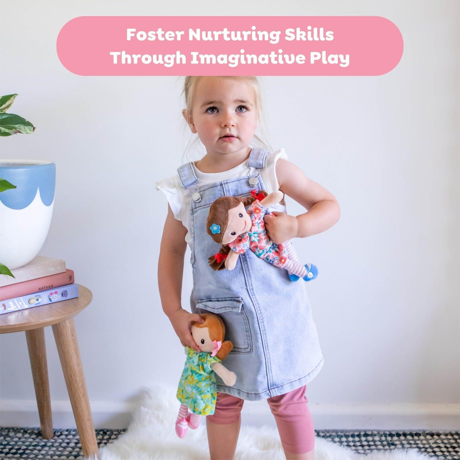 Muñeca de trapo Tiger Tribe Nellie 25cm suave velboa