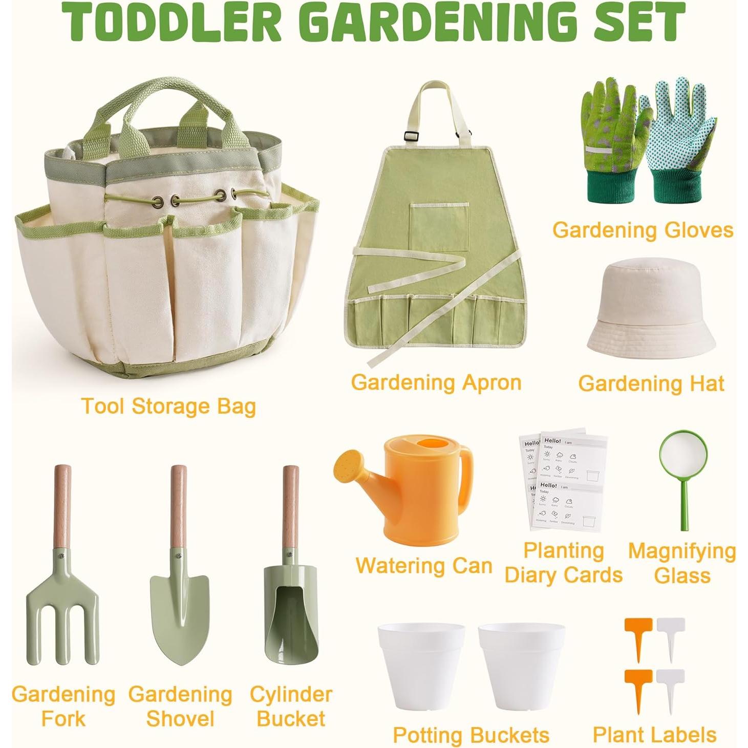 Set de Jardinería para Niños ROBOTIME 17 Piezas Verde