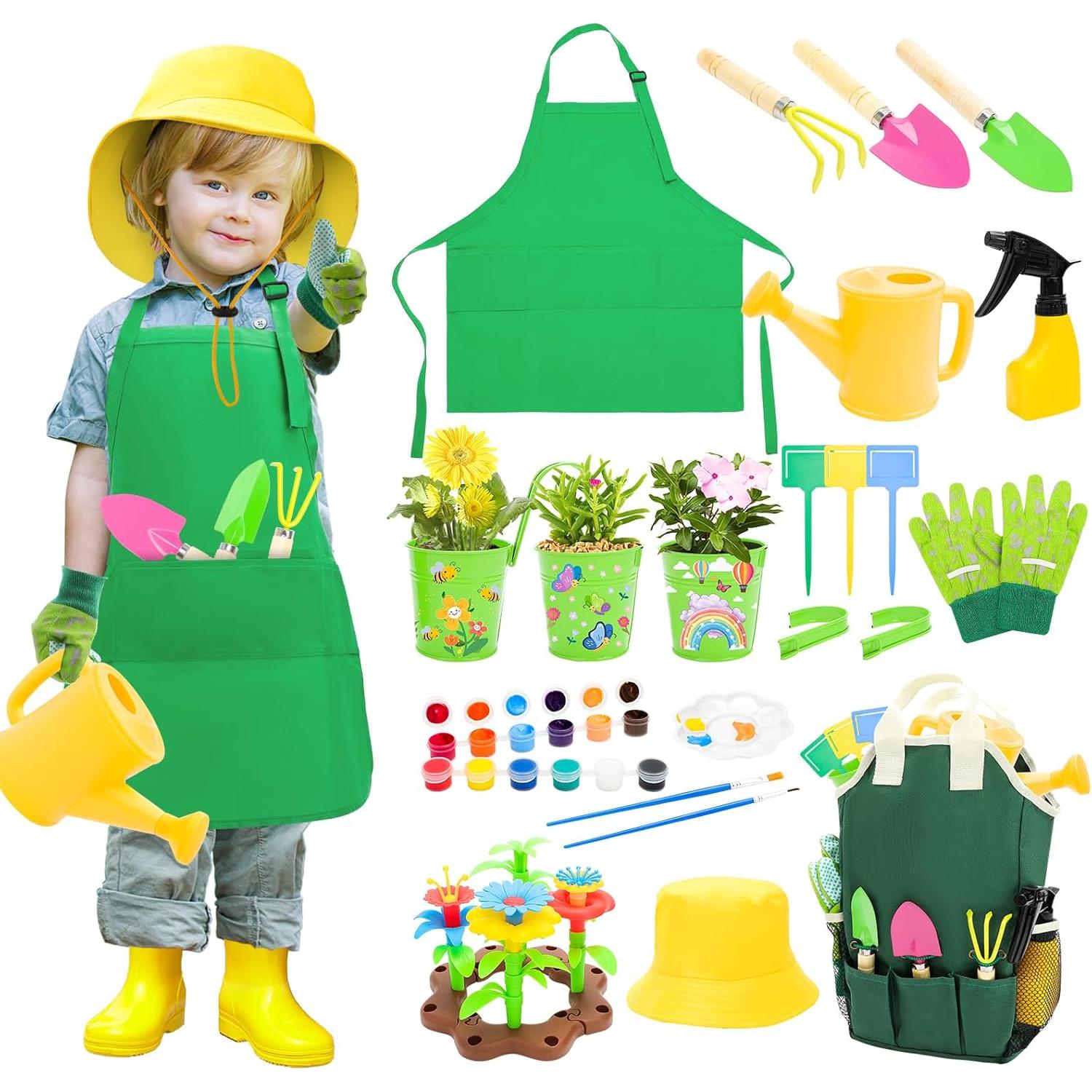 Set de Jardinería para Niños deAO con Herramientas y Accesorios