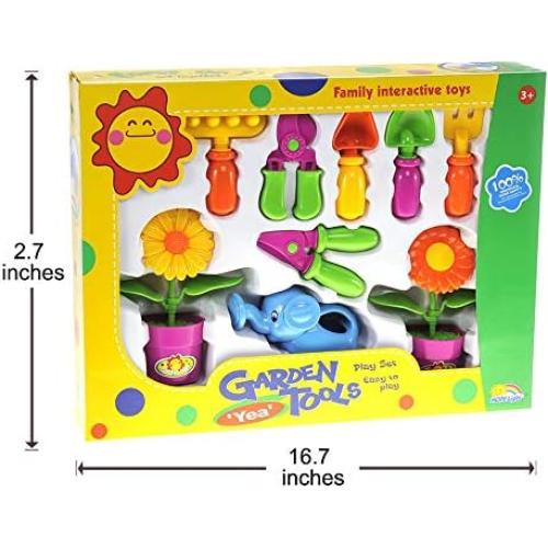 Conjunto de Jardinería PowerTRC para Niños - 9 Piezas