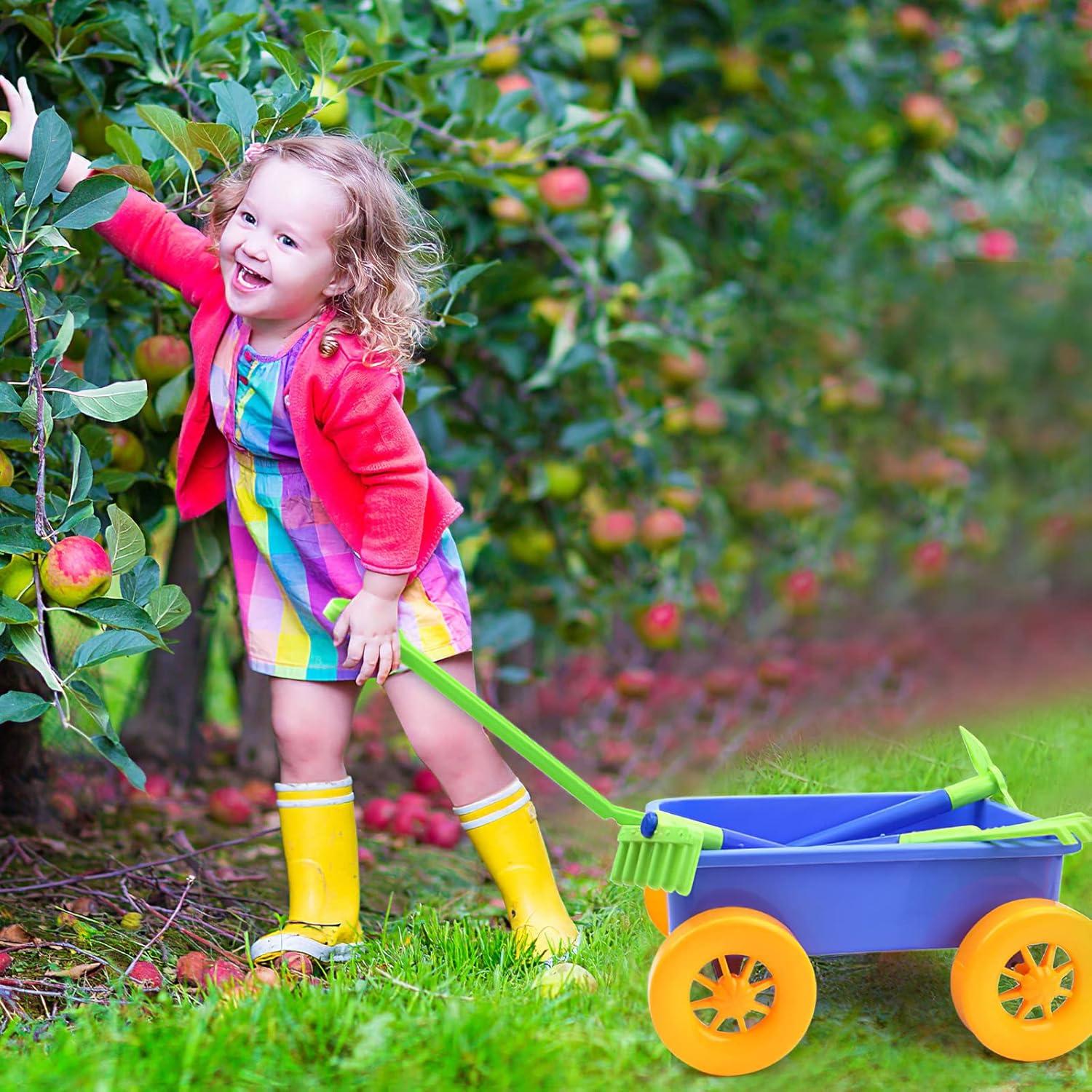 Juego de Jardinería deAO con Carretilla y 10 Accesorios
