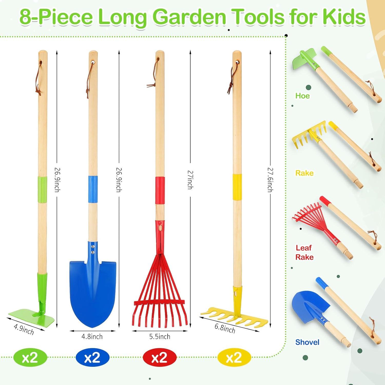 16 Piezas Herramientas de Jardinería para Niños Motionchic