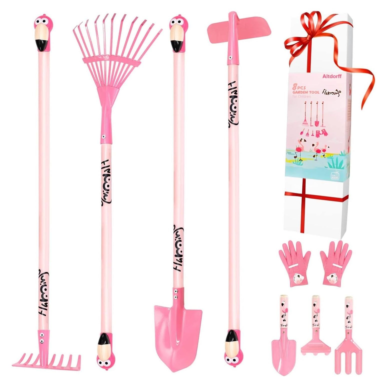 Juego de Herramientas de Jardinería para Niños Rosa - Altdorff