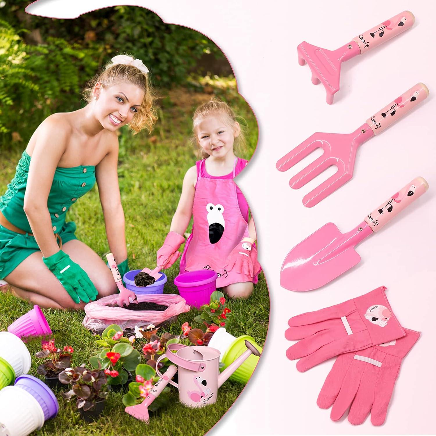 Juego de Herramientas de Jardinería para Niños Rosa - Altdorff