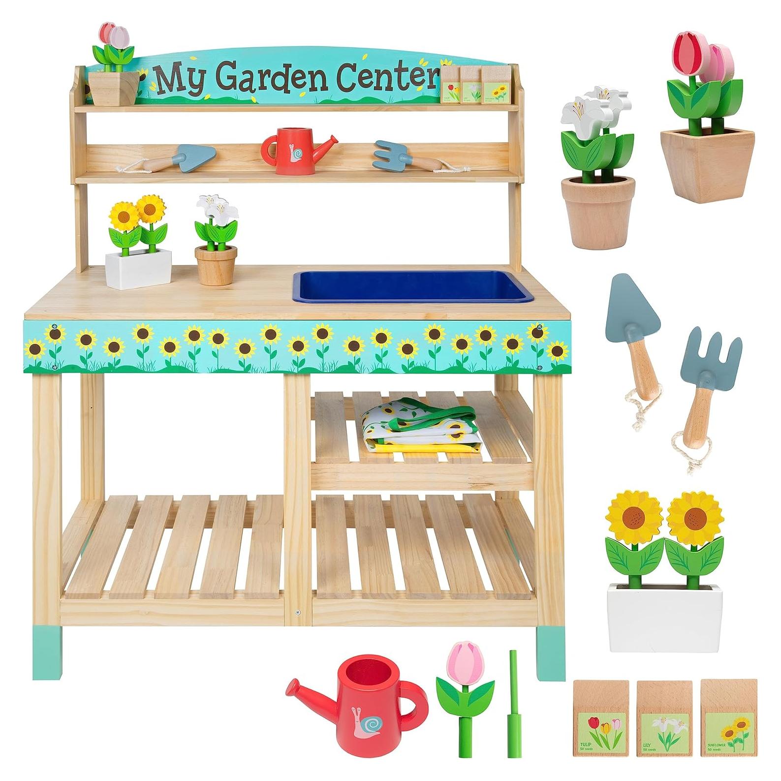 Centro de Jardinería de Madera Svan - Set 22 Piezas Interactivo