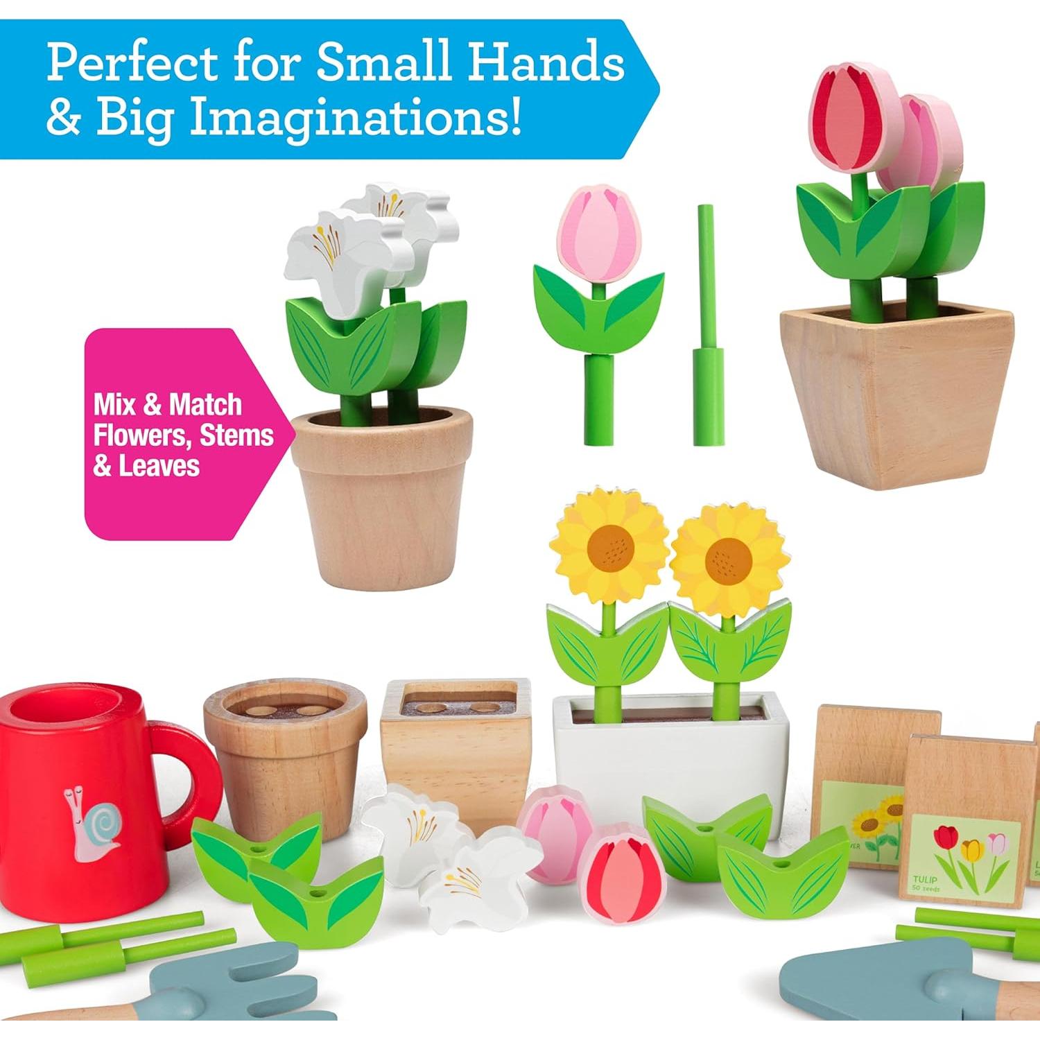 Centro de Jardinería de Madera Svan - Set 22 Piezas Interactivo