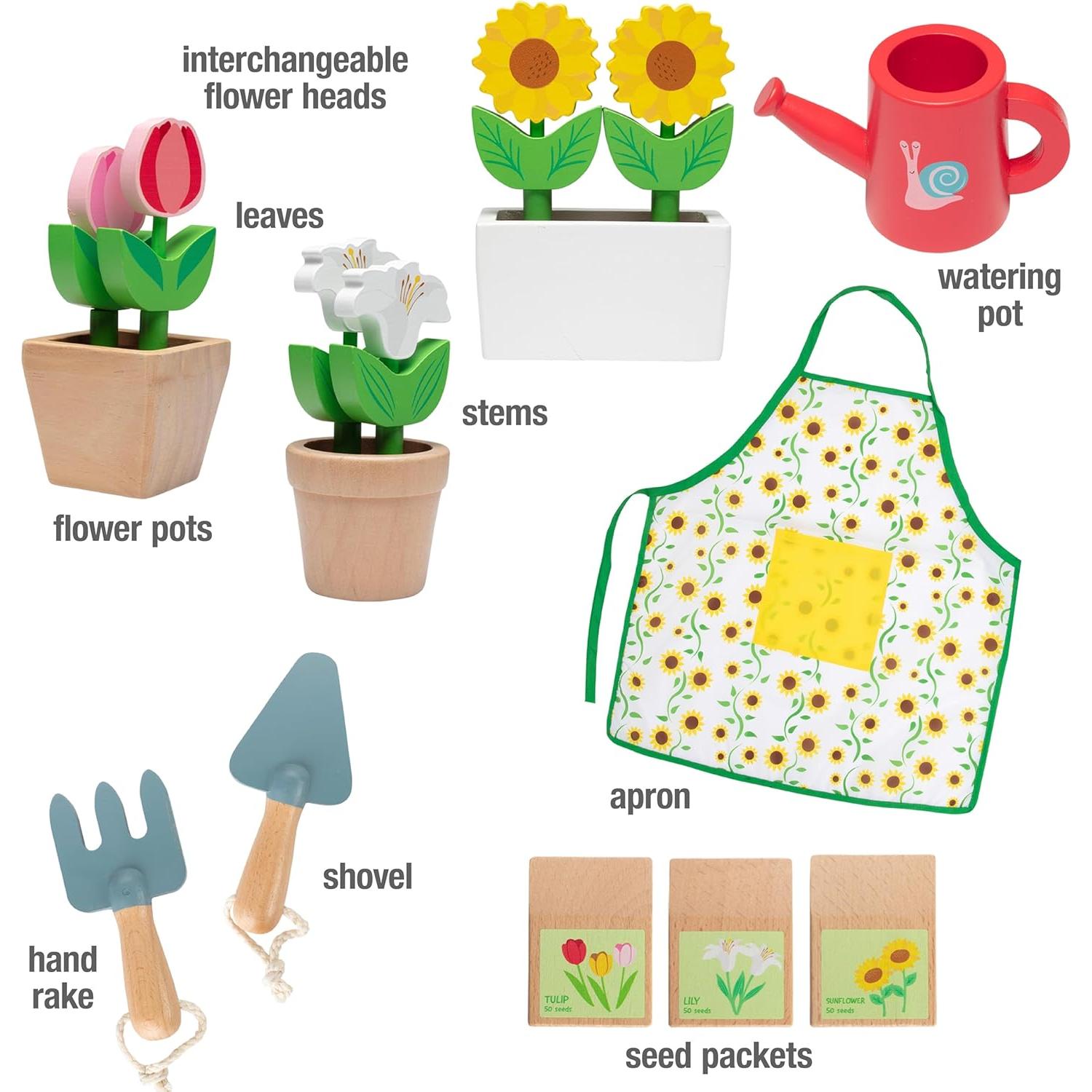 Centro de Jardinería de Madera Svan - Set 22 Piezas Interactivo